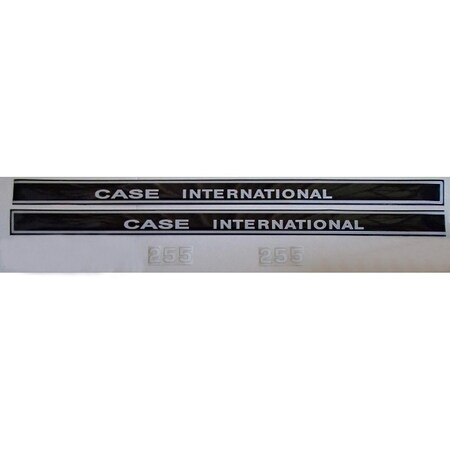 Aftermarket Compact Tractor Hood Decal Set Fits CaseInternational 255 HC255